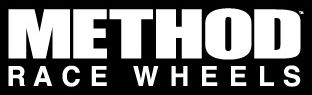 The logo for method race wheels is white on a black background.