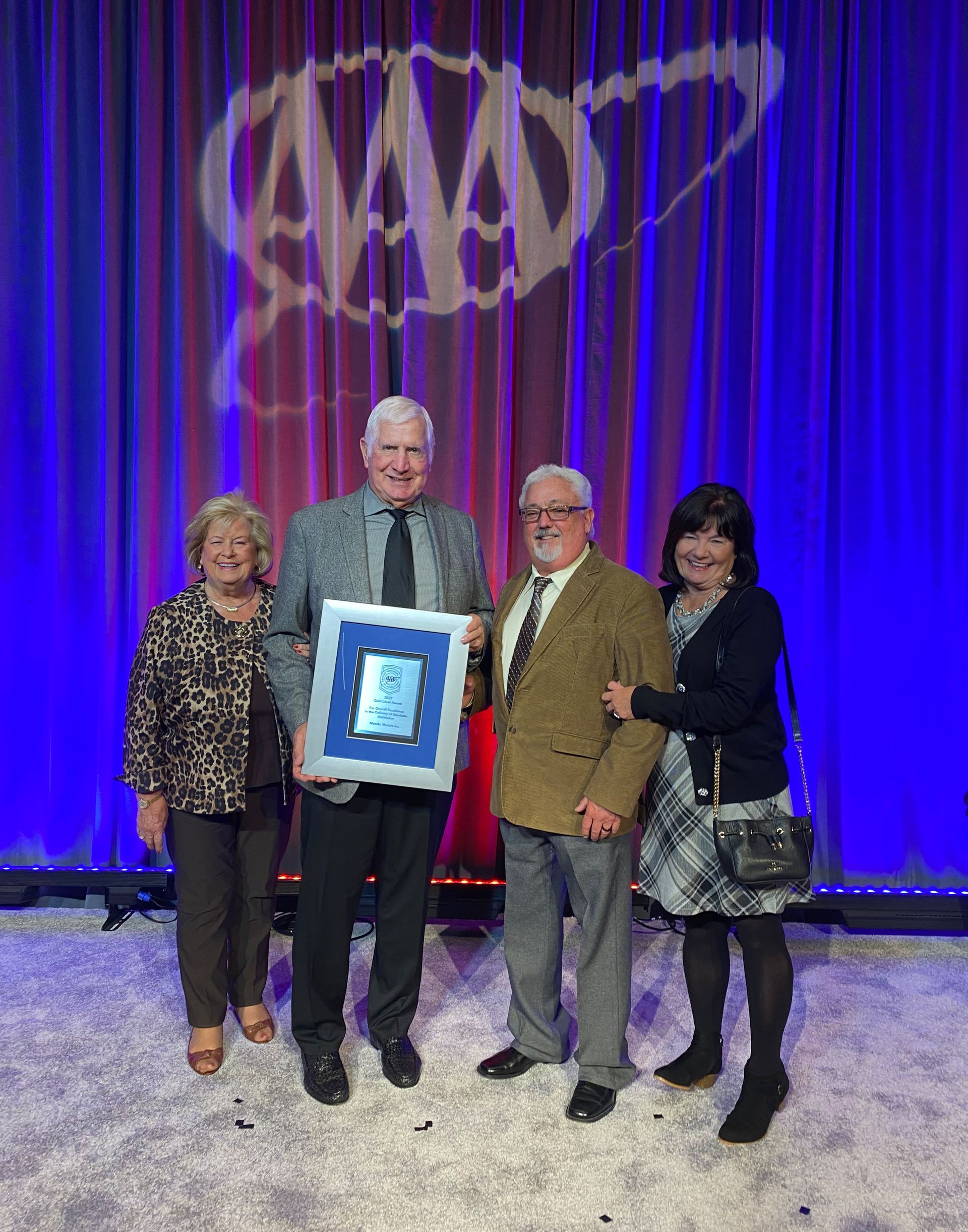 Mandic motors, Inc., the only company in the United States of America with four AAA Gold Awards! A 19-time AAA 5 Diamond Award Winner!