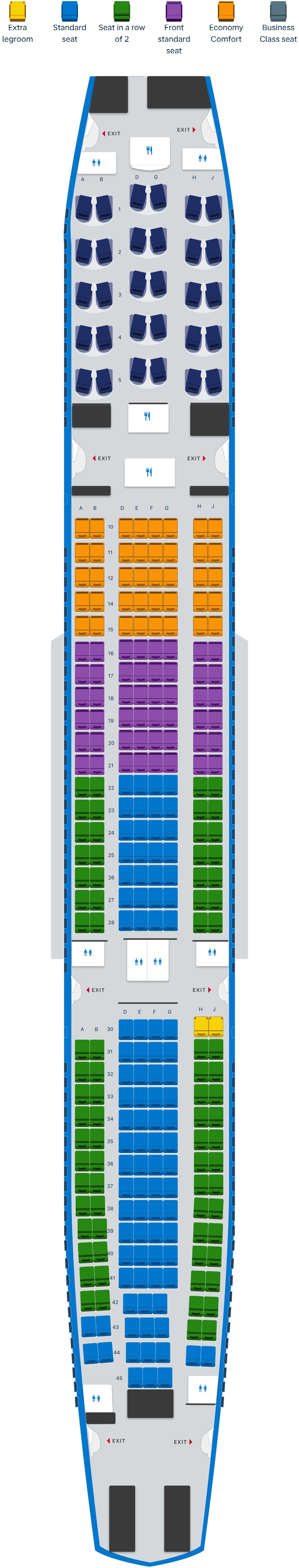 Airbus A330 300 Seat Map Infoupdate Airbus A330 300 Seat Map Infoupdate