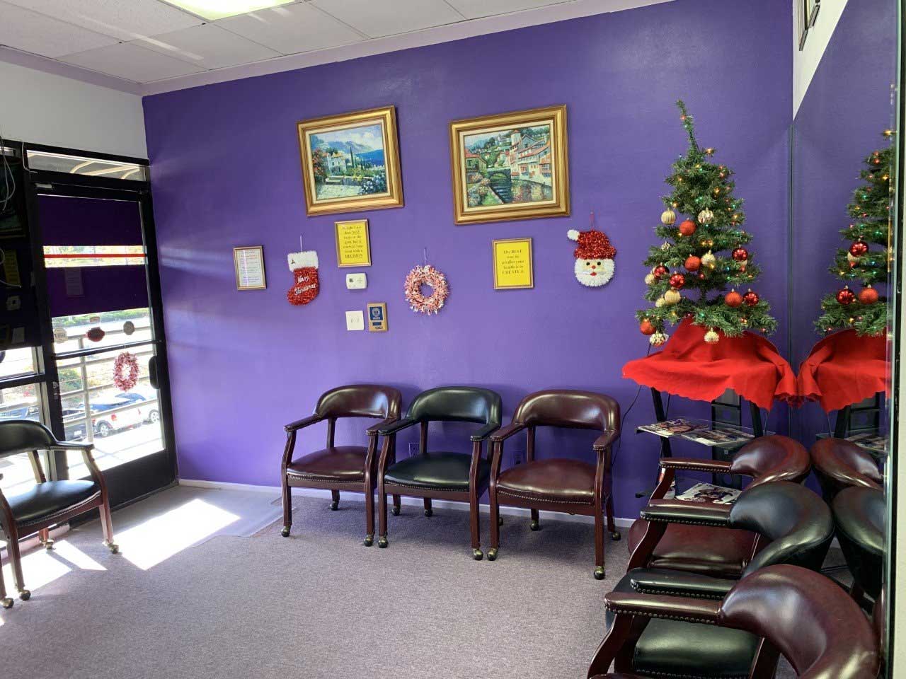Christmas tree in the office — Chino Hills, CA — M.D. Maximum Weight Loss Center