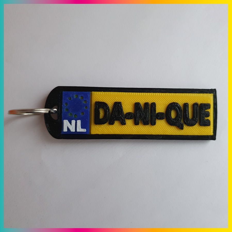 Sleutelhanger met naam als kenteken