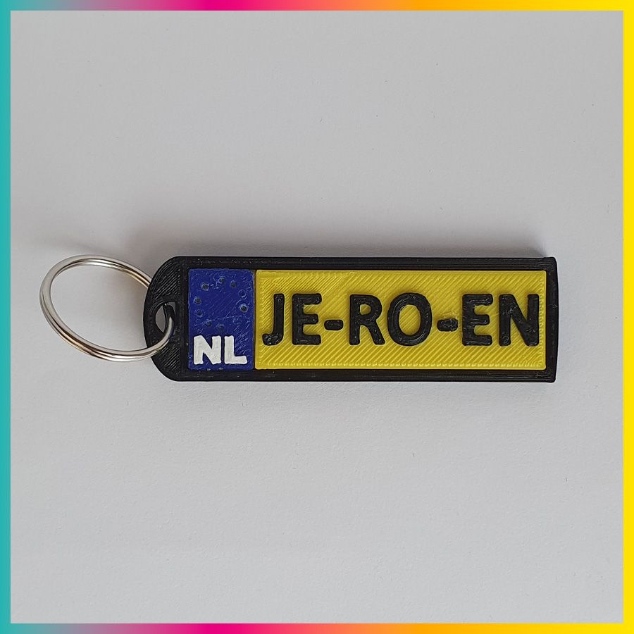 Sleutelhanger met naam als kenteken