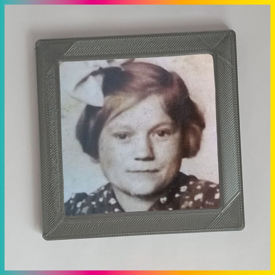 Onderzetter met jeugdfoto