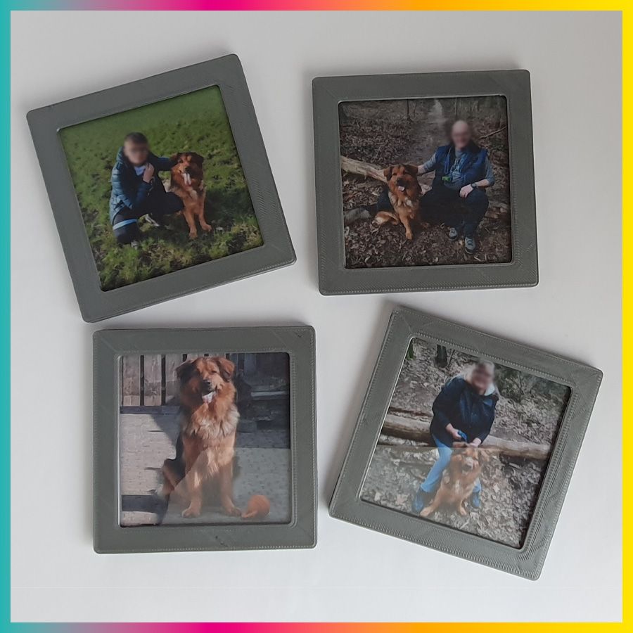 Set onderzetters van eigen foto's