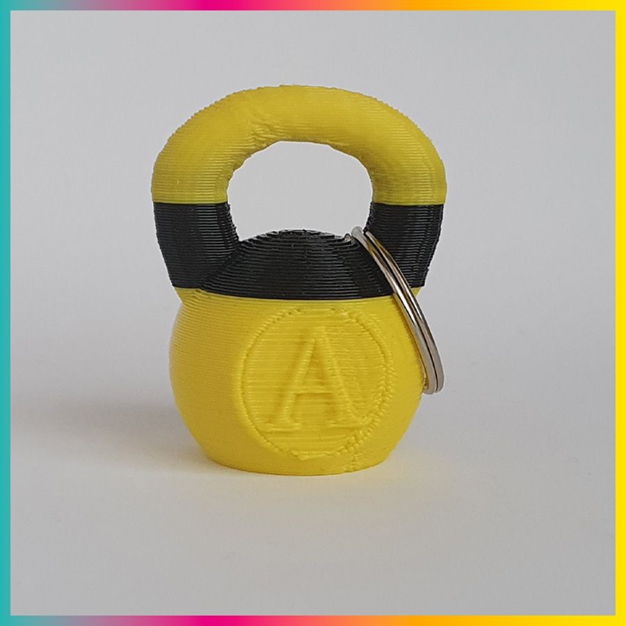 Kettlebel sleutelhanger