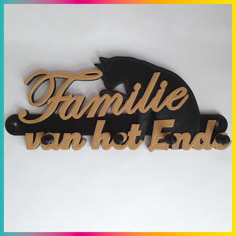 Sleutelrekje met familienaam
