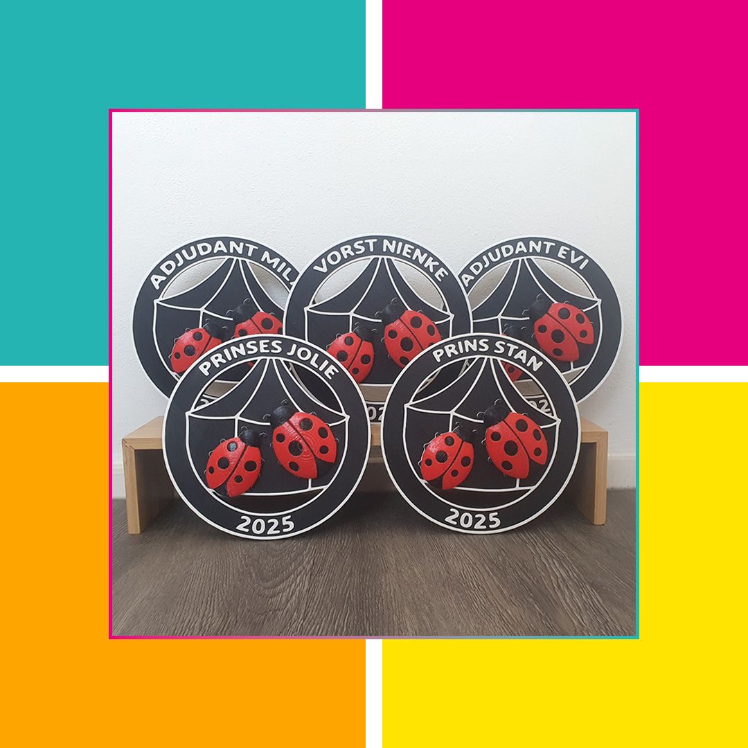 3D Kado voor Speciale Momenten - 3D geprint cadeau als aandenken voor de hoogheden van carnaval 2025.