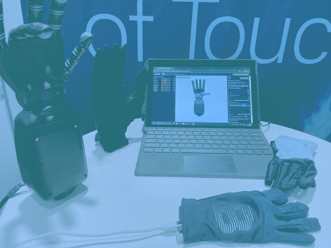 Brighter Signals robot hand