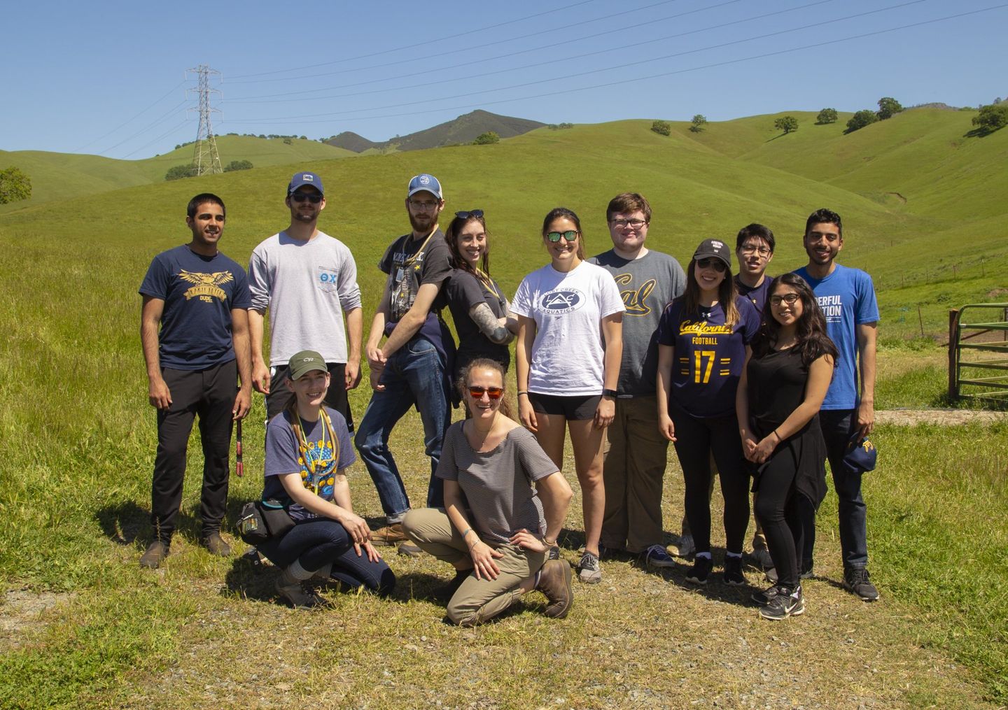 Group photo of Elizabeth Cash and colleagues at the Save Mt. Diablo Bioblitz.