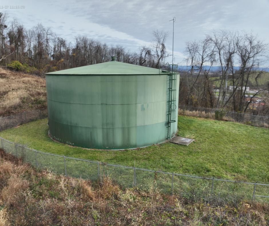 water tank drone inspection
