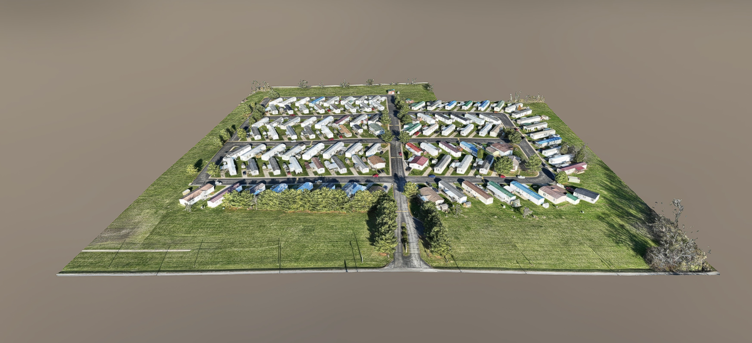 drone construction site progression photos in Dayton ohio