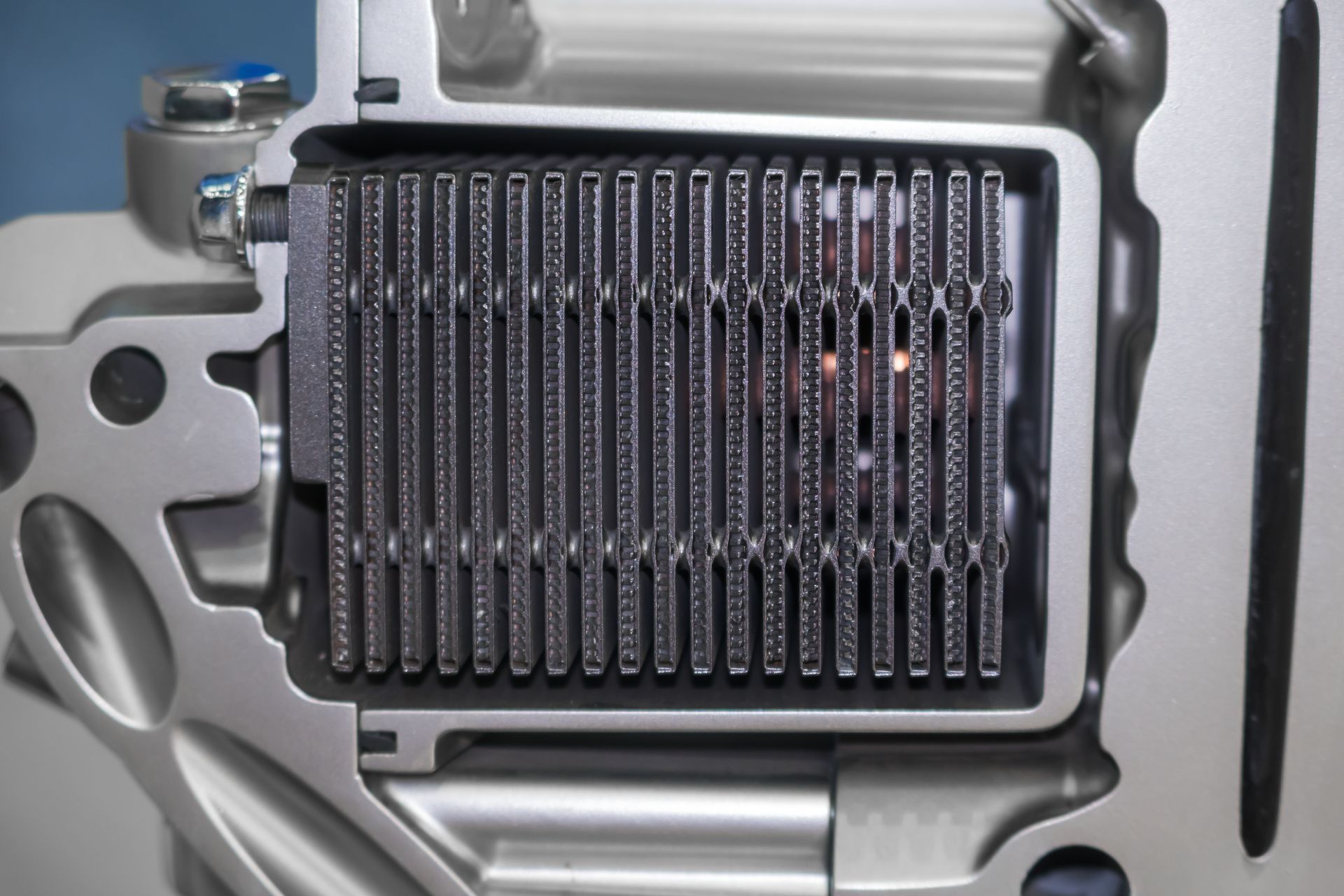 Cross-section View of a Metallic Heat Exchanger With Many Parallel Fins — COD Automotive in Ashmont, NSW