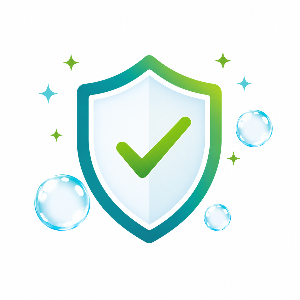 Shield representing fully insured and bonded cleaning services