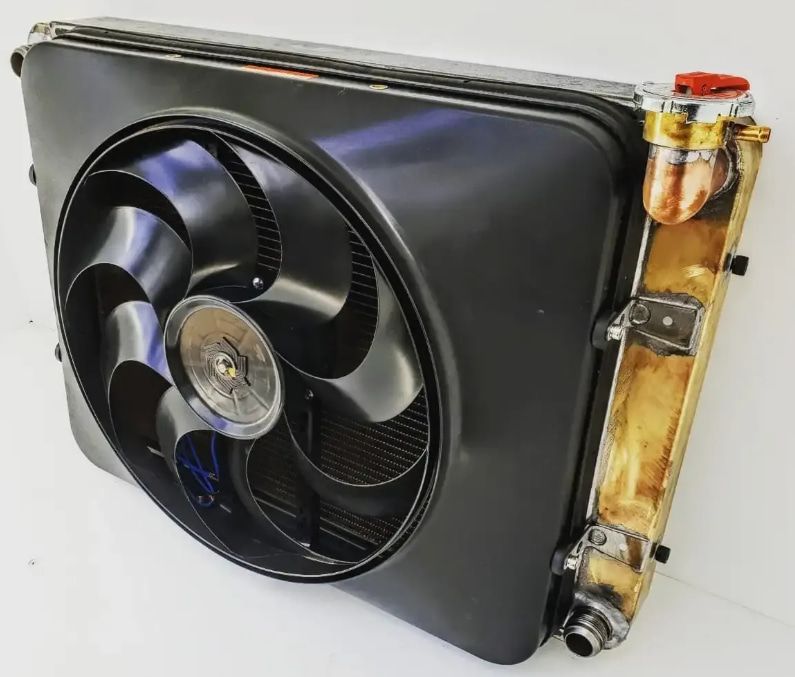 A Radiator With a Fan Attached to It — South Coast Radiators In Gosford, NSW