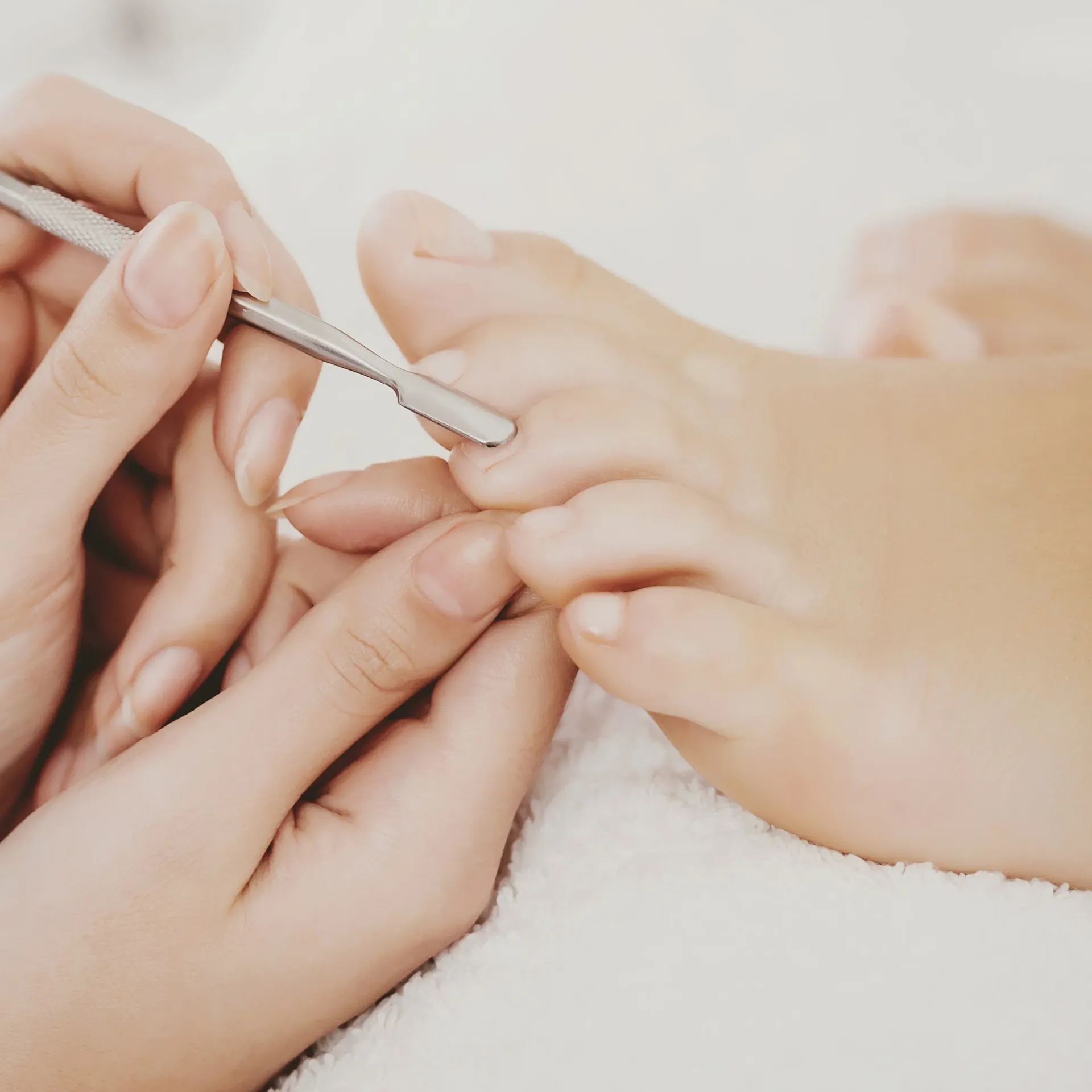 Gel polish removal treatment for pedicures at Perfect You Spa