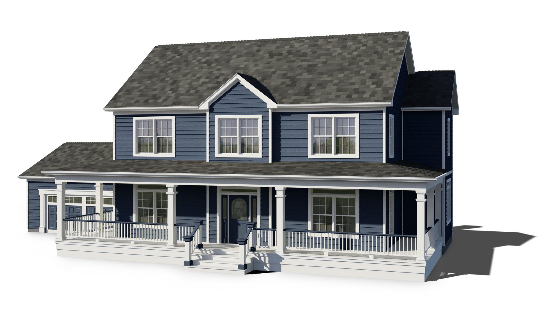 Blue House — Lakeville, MN — Bradach Roofing Siding & Window Blue House — Lakeville, MN — Bradach Roofing Siding & Window