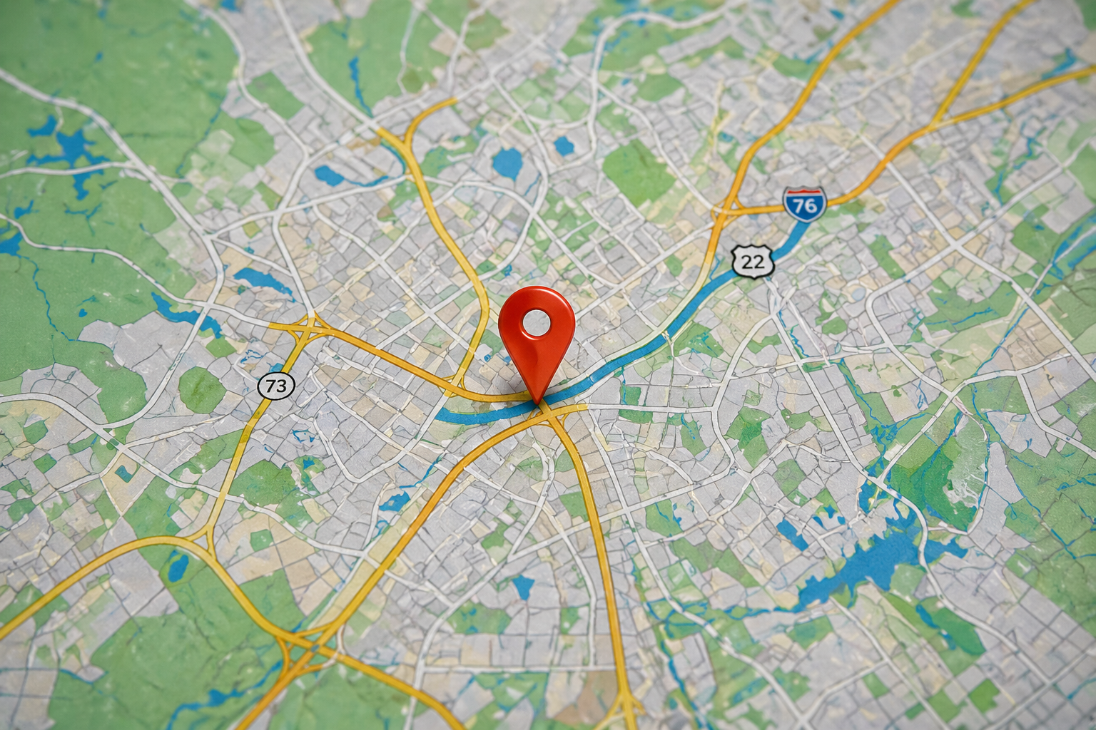 GPS fleet tracking map showing live vehicle location and route monitoring