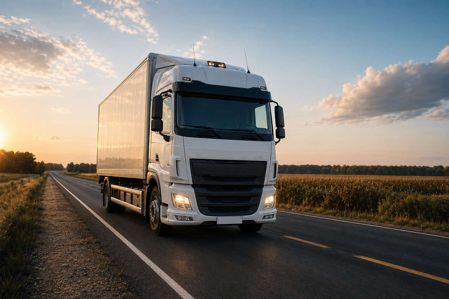 Commercial HGV vehicle using AGL fleet tracking and telematics systems