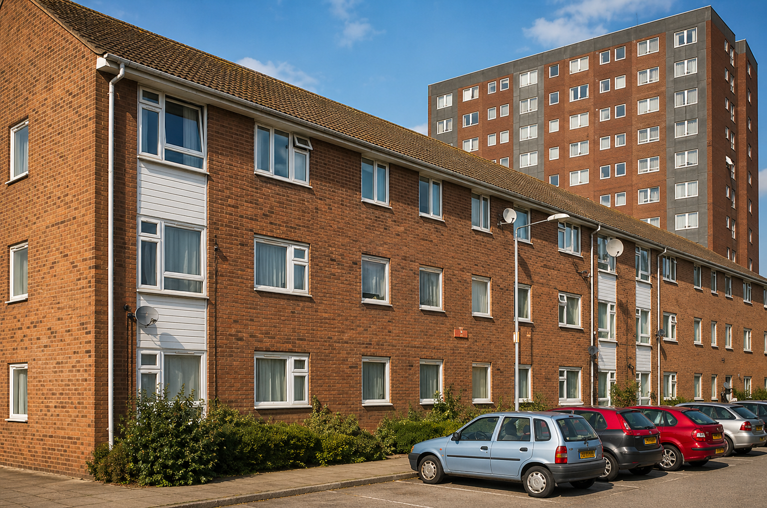 Local authority social housing properties and residential building management