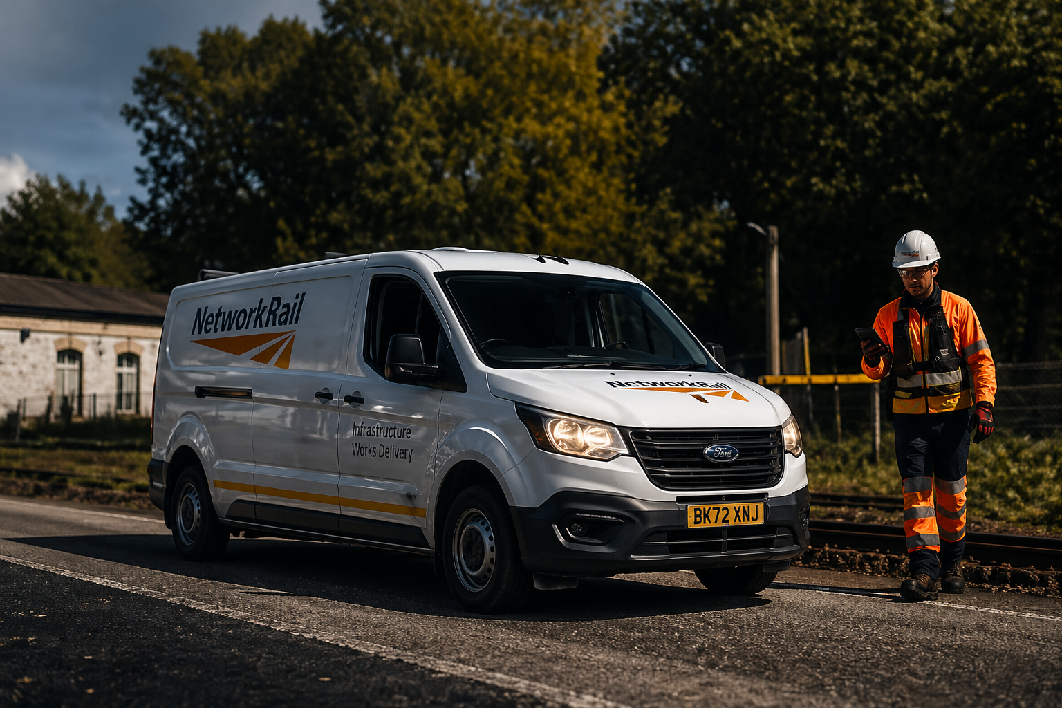 Rail engineering support vehicle with fleet tracking and telematics technology