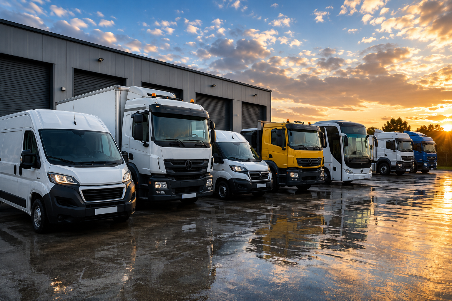 Mixed commercial fleet using AGL vehicle tracking technology