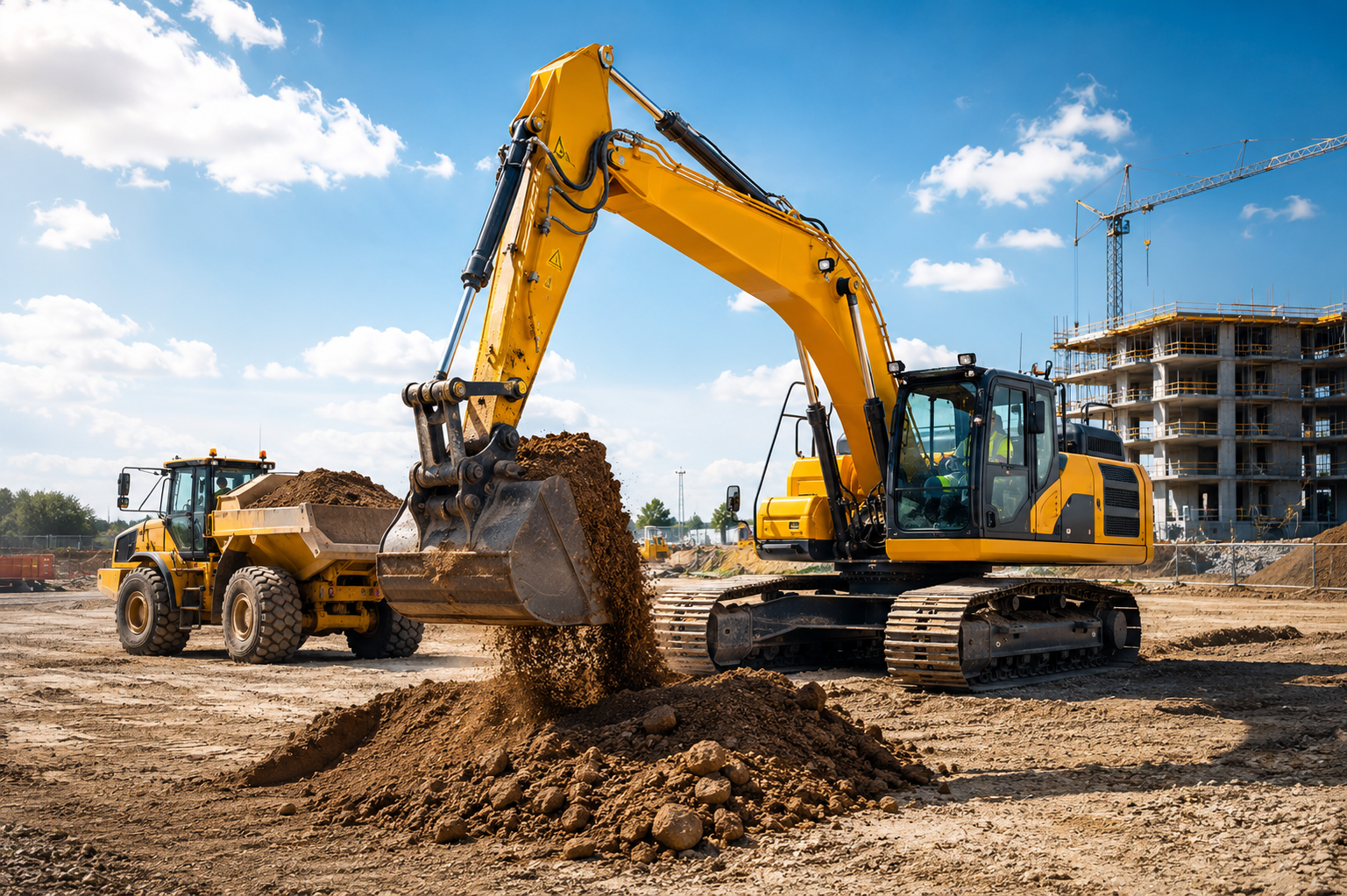 Construction plant machinery using fleet asset tracking technology