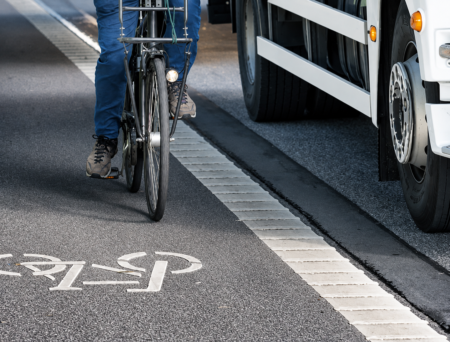 DVS PSS AI camera and blind spot detection system for HGVs