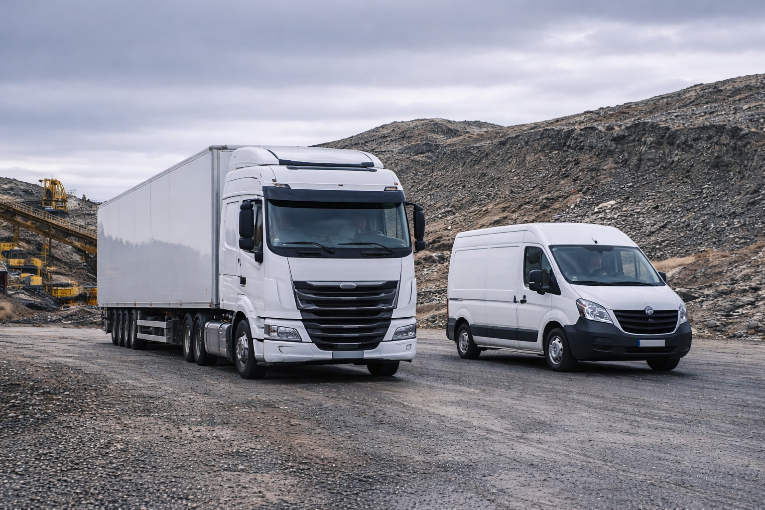 Commercial fleet management solution for HGVs and vans with AI dashcam systems