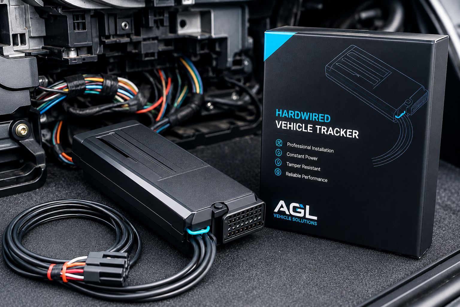 AGL hardwired GPS vehicle tracker for fleet tracking and telematics