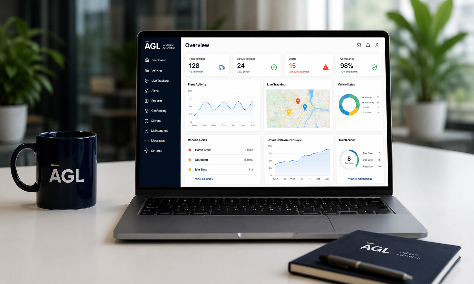AGL fleet technology dashboard online demo