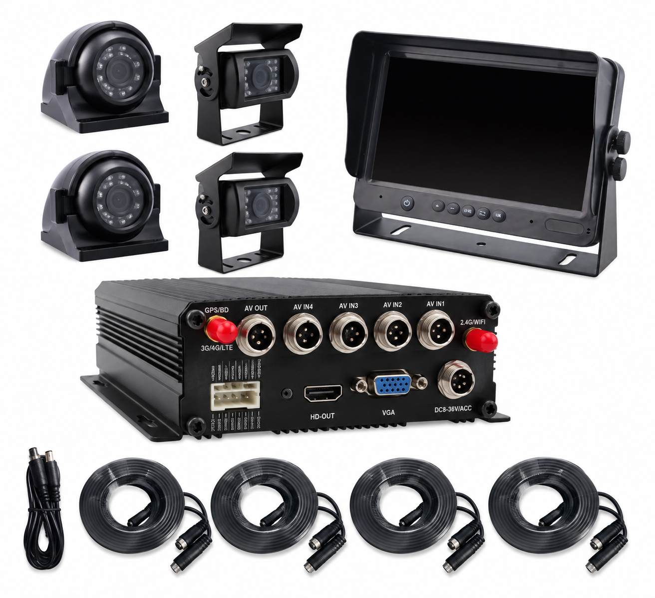 IC Pro vehicle DVR and multi-camera recording system