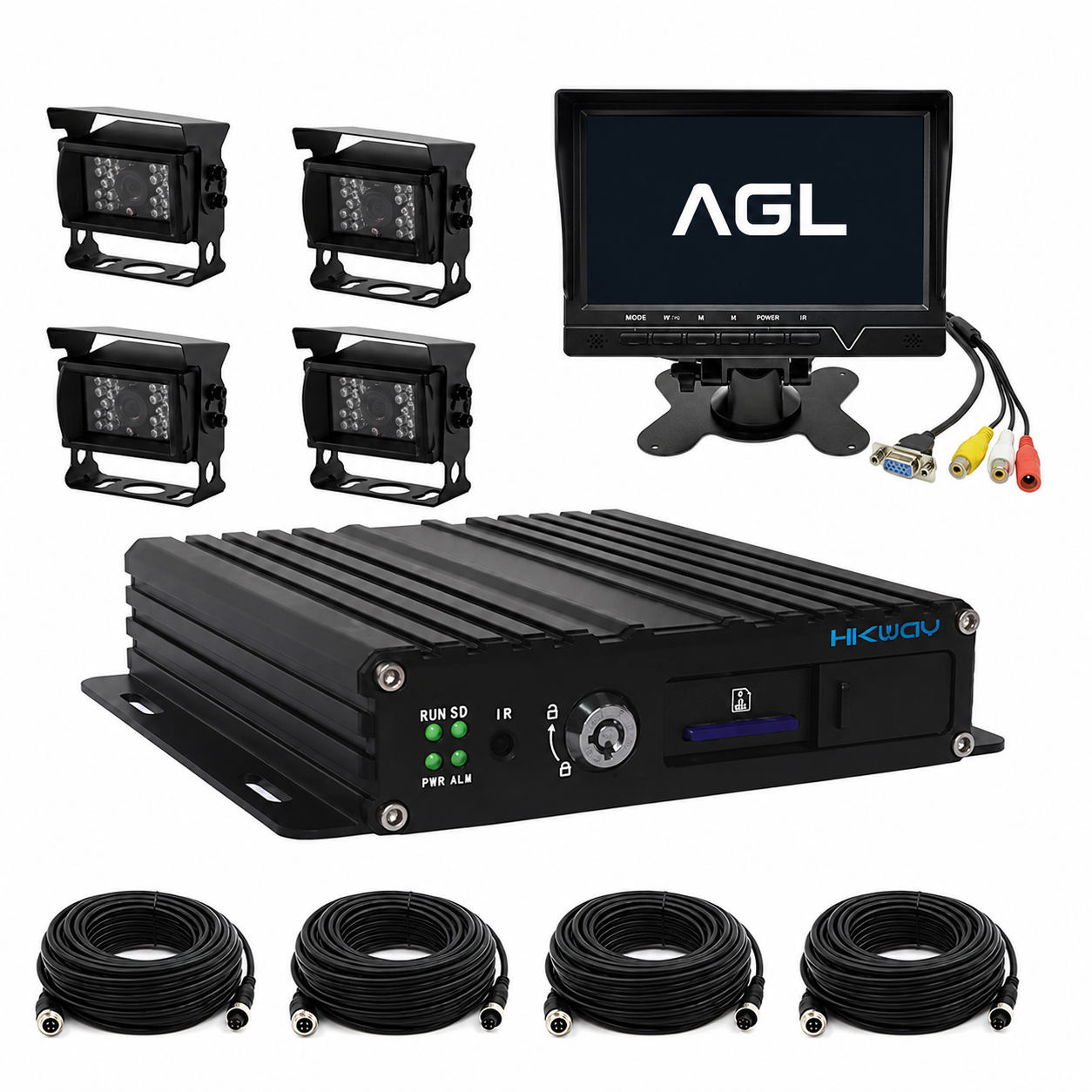 AGL MDVR multi-camera vehicle CCTV kit