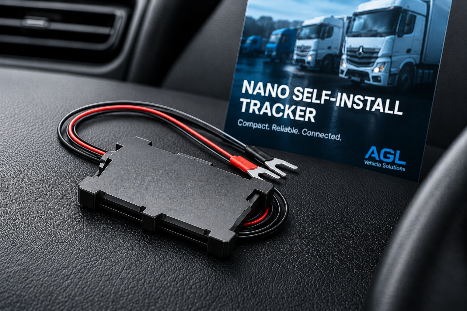AGL Nano self-install GPS vehicle tracker for commercial fleets