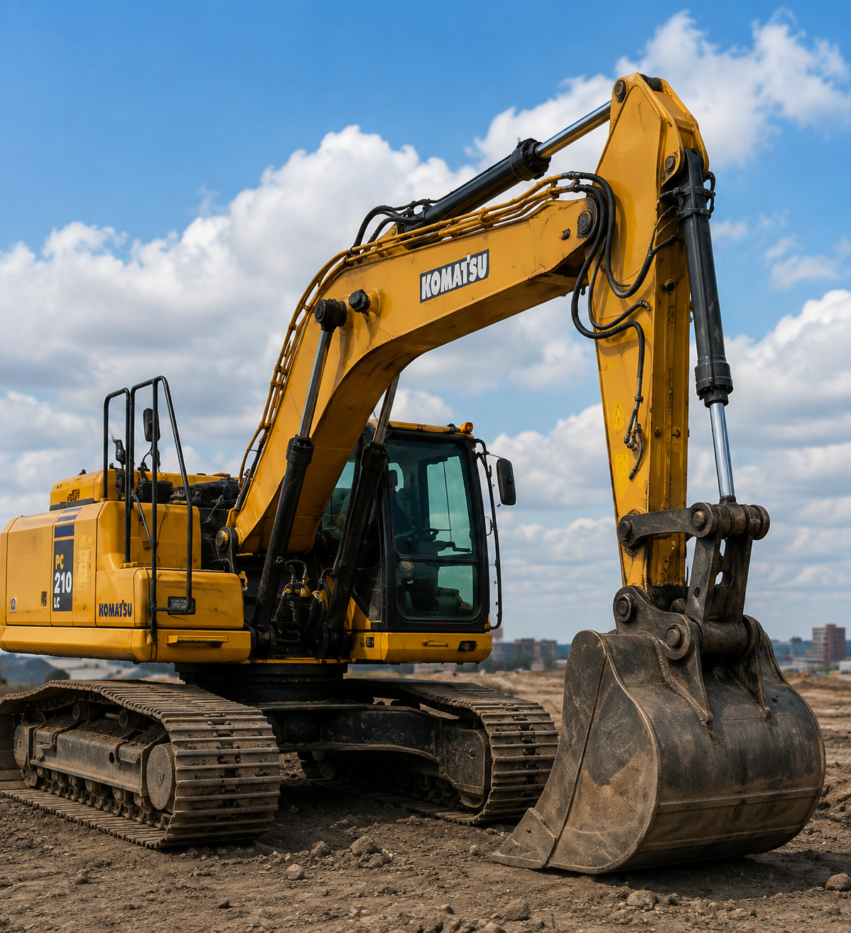 Construction excavator suitable for HFR pedestrian detection