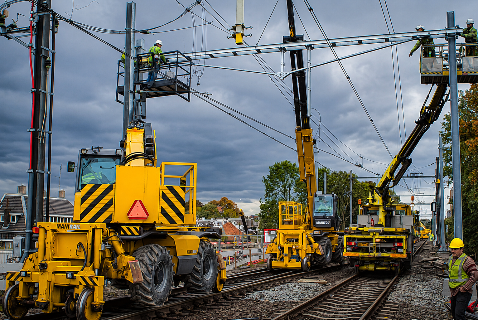 Rail maintenance telehandler and specialist rail machinery