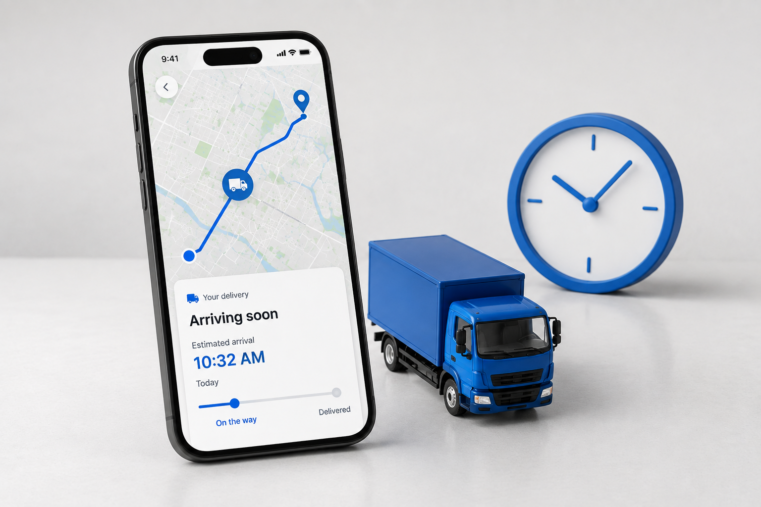 Live vehicle tracking providing customers with accurate arrival times