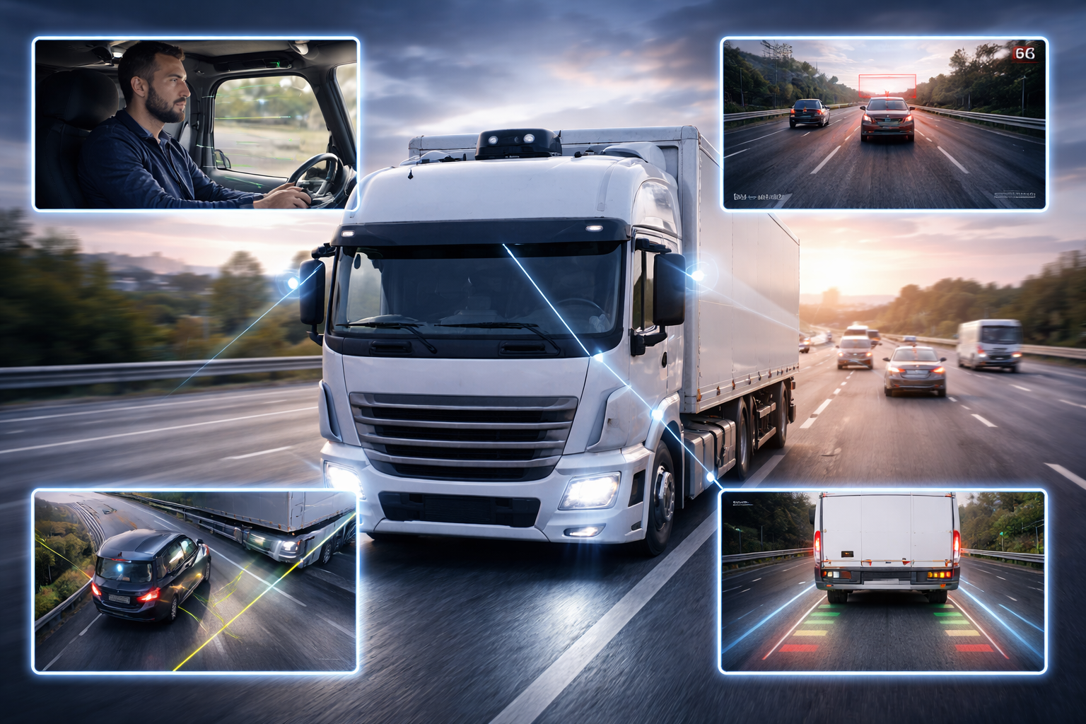 AI fleet camera and driver monitoring system for commercial vehicles