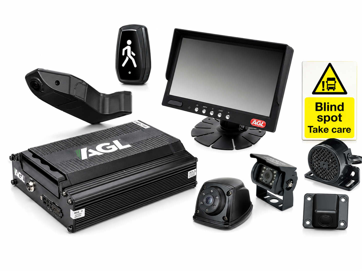 DVS safety and blind spot camera system for construction and HGV vehicles