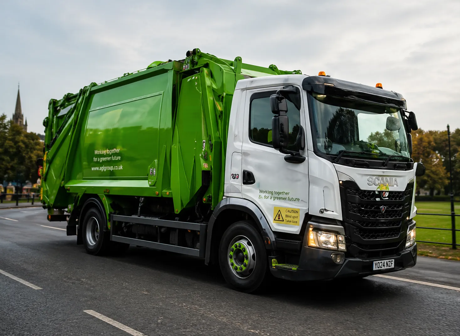 Local authority refuse collection fleet supported by AGL fleet technology