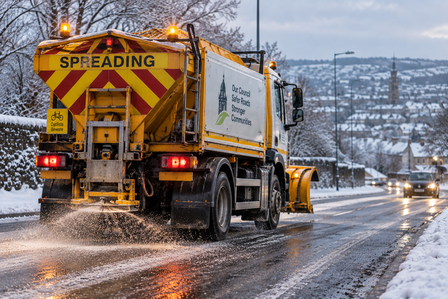 Winter gritting vehicle for local authority fleet