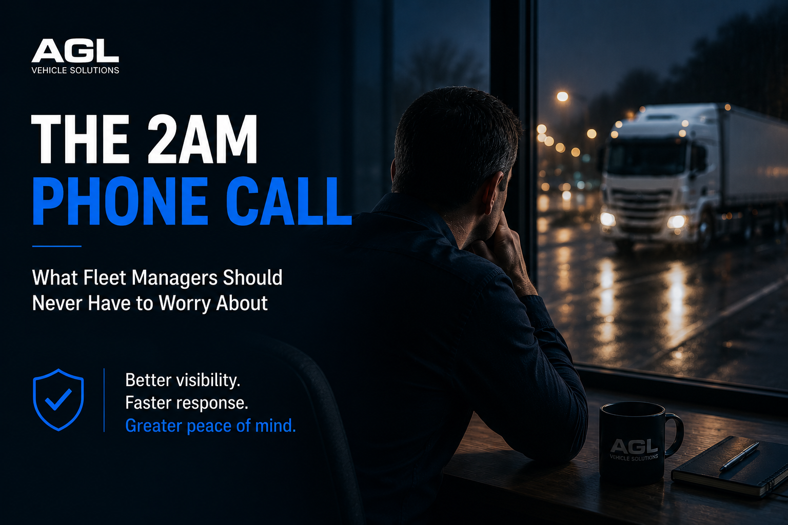 Fleet manager responding to an overnight issue using vehicle tracking and fleet visibility tools.