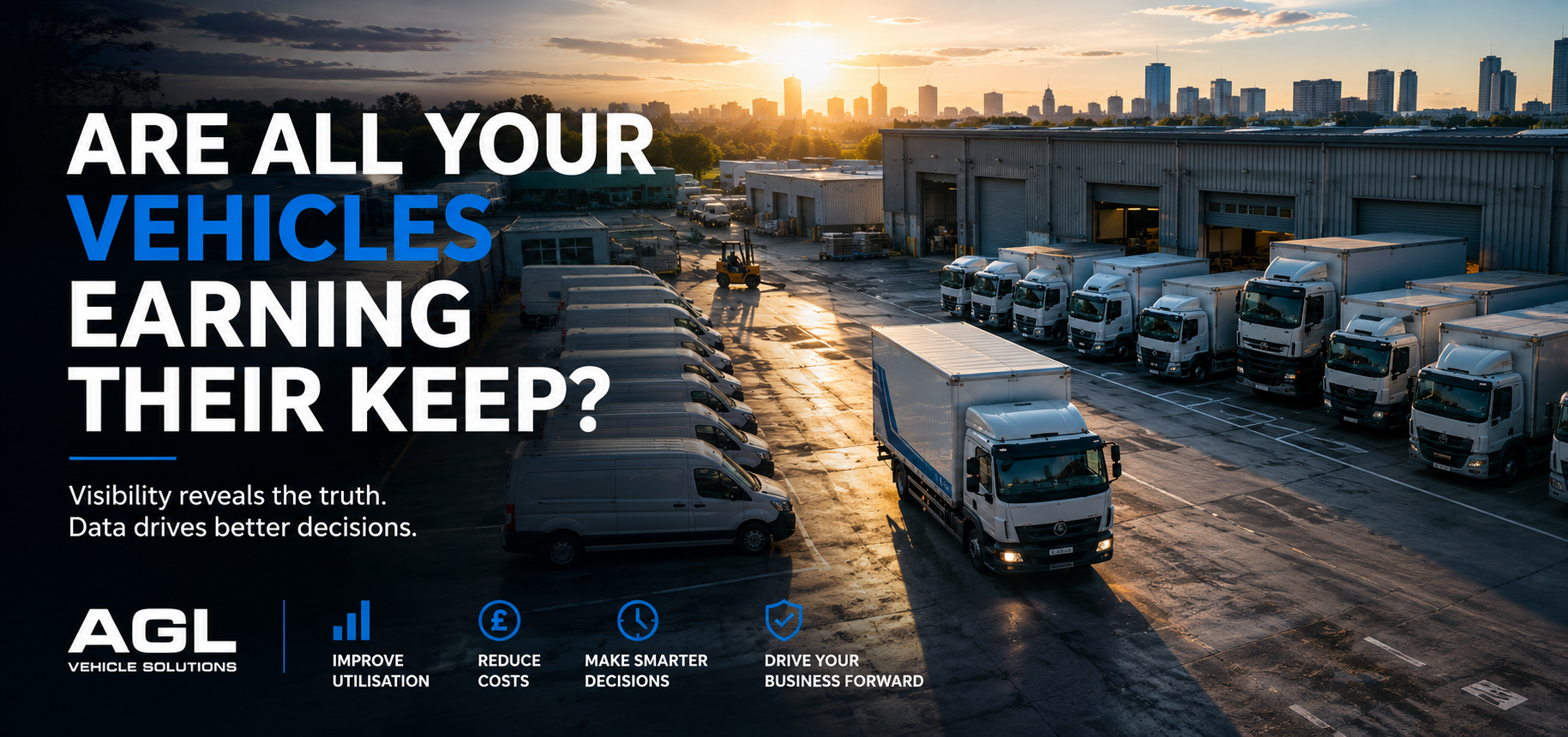 Fleet utilisation insights showing active and underused vehicles in a commercial fleet.