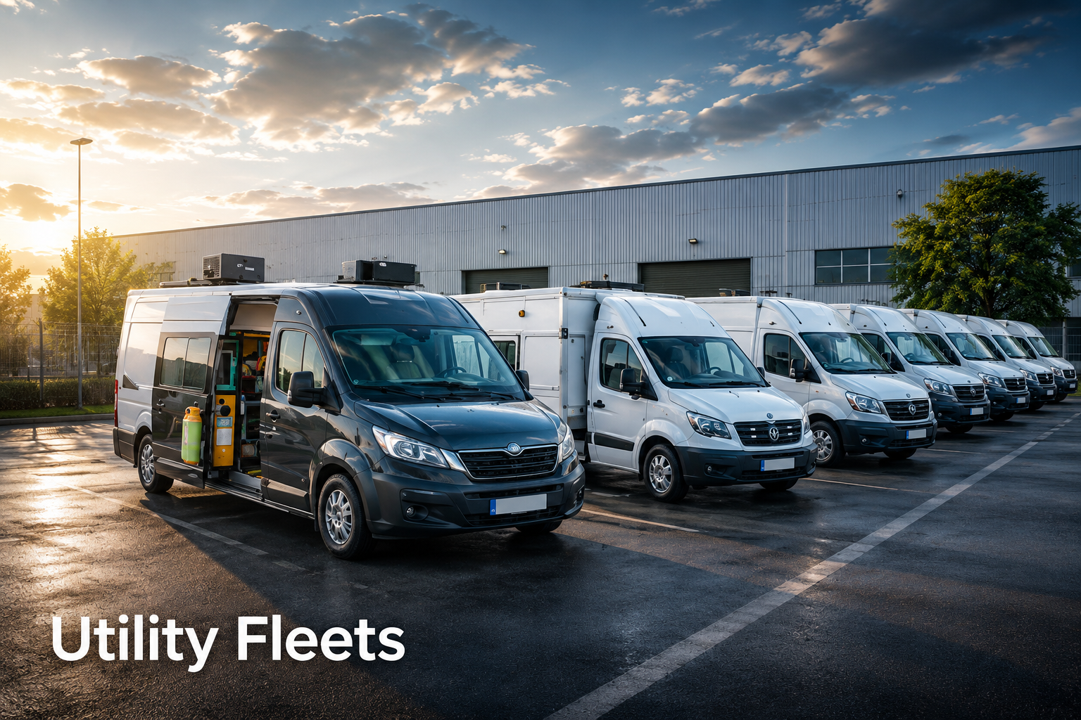 Utility fleet vehicles using MDVR camera and fleet management technology