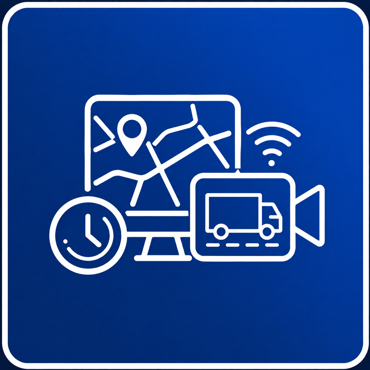 Real-time data and live video icon