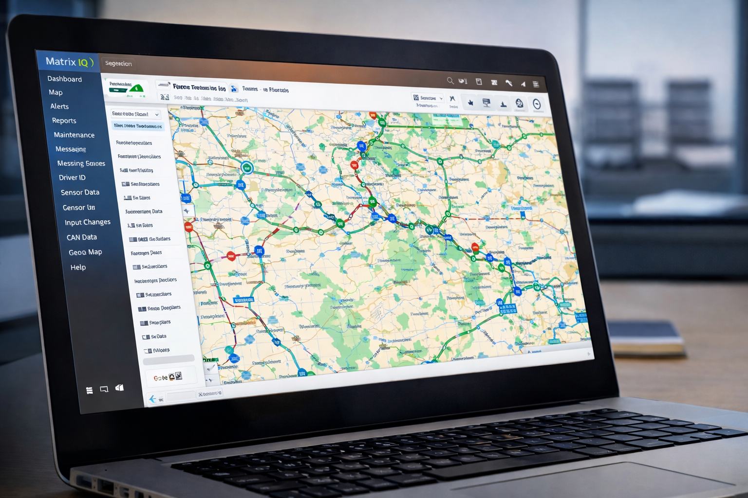 Live fleet tracking platform with real-time GPS vehicle monitoring dashboard