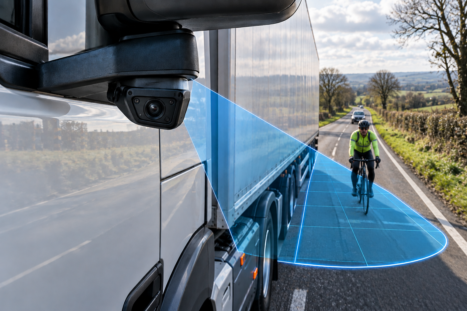 Commercial vehicle side camera system