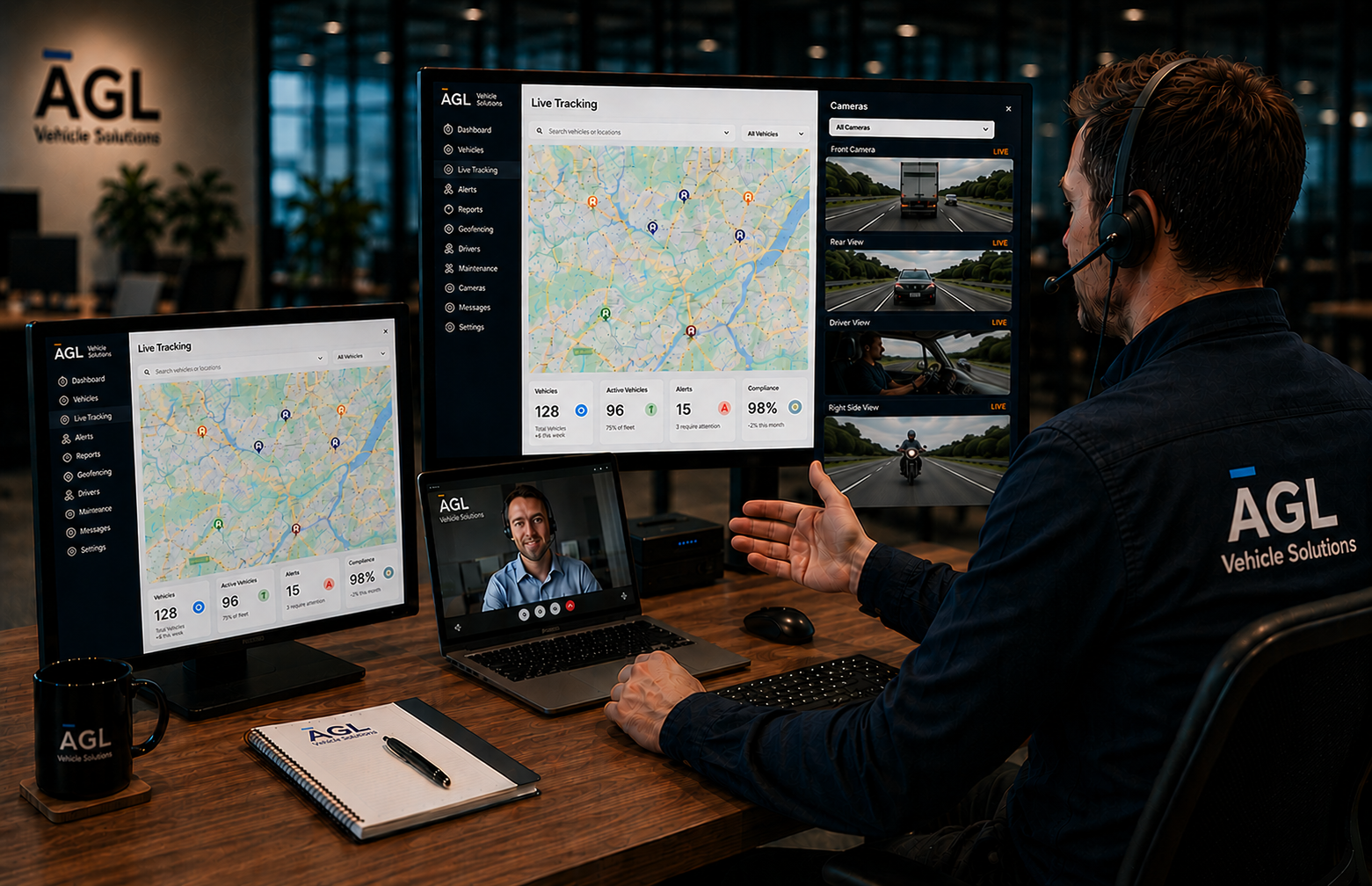 AGL live tracking dashboard