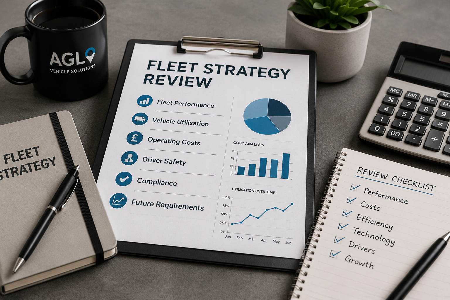 Fleet strategy review with performance and utilisation data