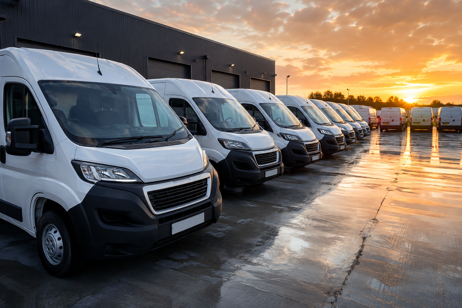 Commercial van fleet using AGL Nano vehicle tracking