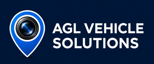 AGL Vehicle Solutions Logo this is a picture of the world with a blue outline and pin at the bottom to demonstrate GPS
